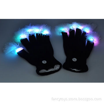 Flashing Glove with pom-pom